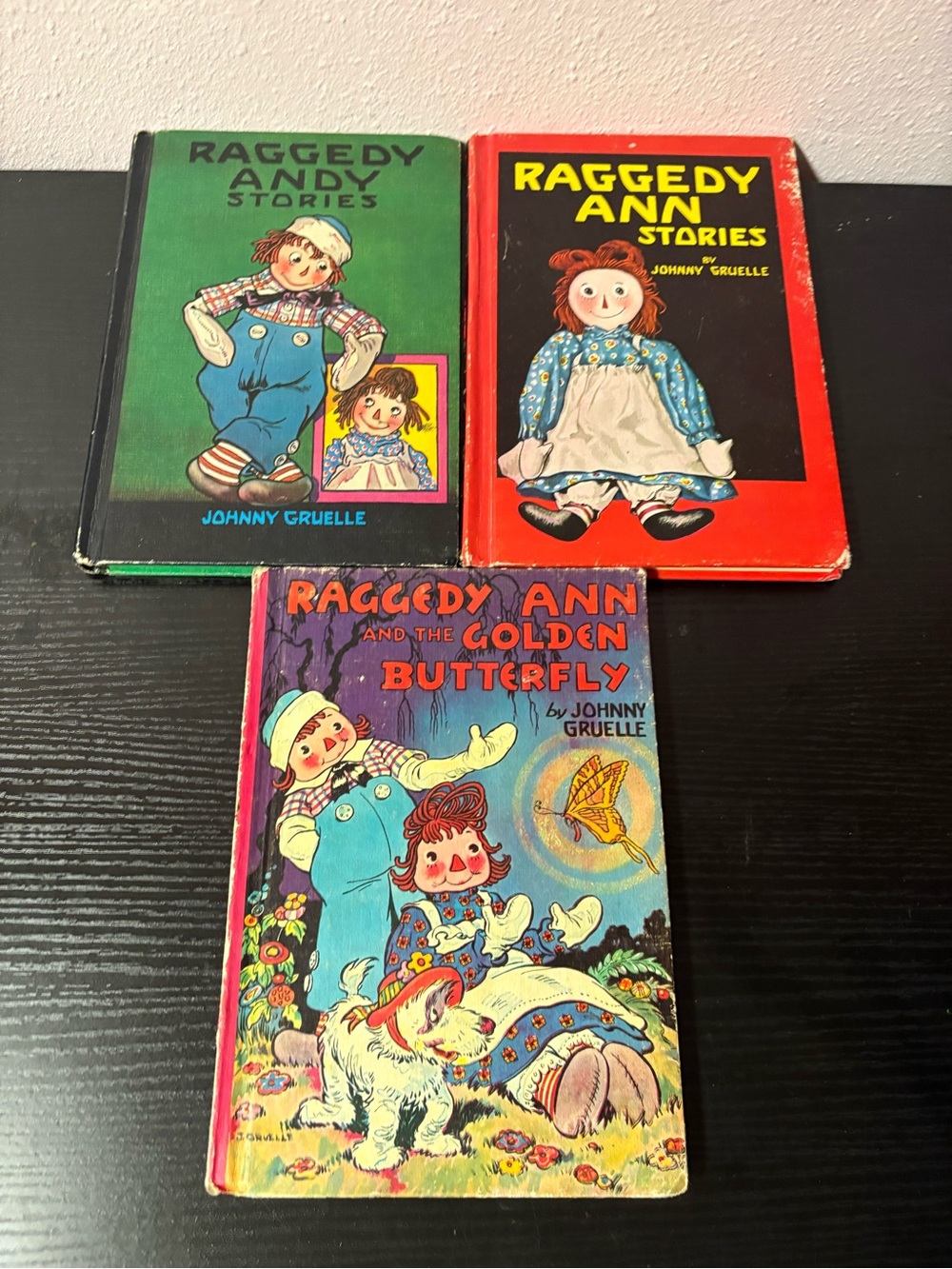 Vintage Raggedy Ann Andy Johnny Gruelle 1960-61 Hardcover Book Lot of 3
